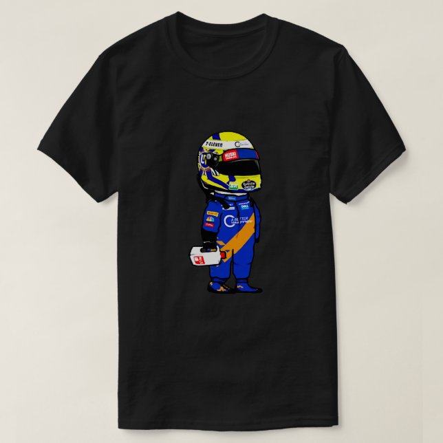 Lando Norris Gift Halloween Day, Thanksgiving, Chr T-Shirt (Design Front)