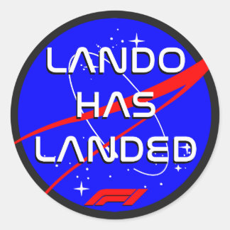 Lando Norris World Champion 2025 Winner Classic Round Sticker