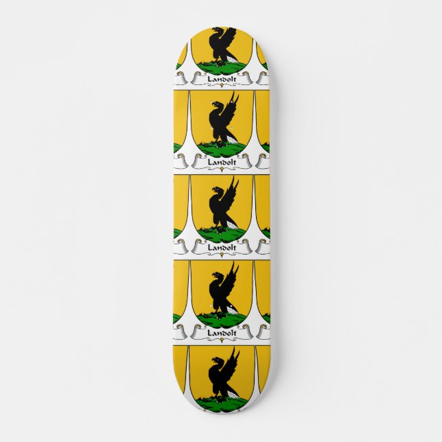 Landolt Family Crest Skateboard (Front)