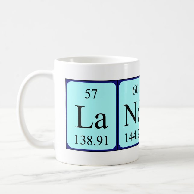 Landon periodic table name mug (Left)