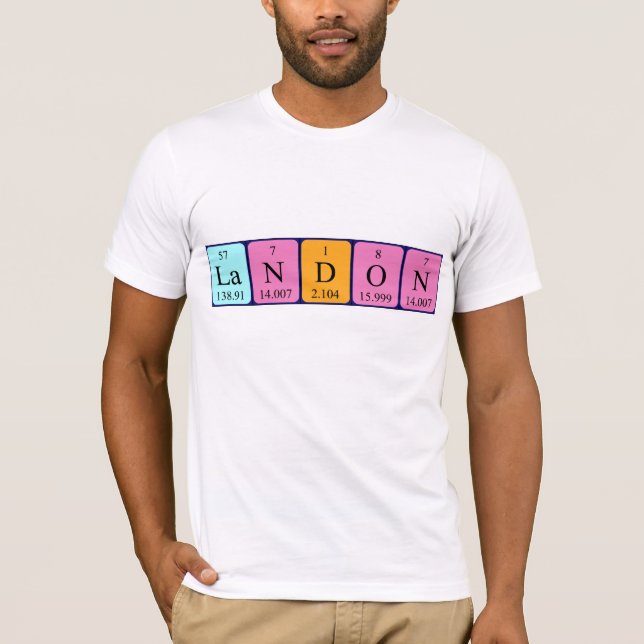 Landon periodic table name shirt (Front)