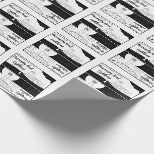 Land's End John o' groats lighthouses Wrapping Paper