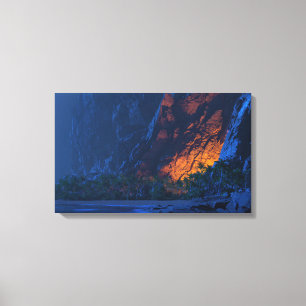 Land's End (Night) Canvas Print