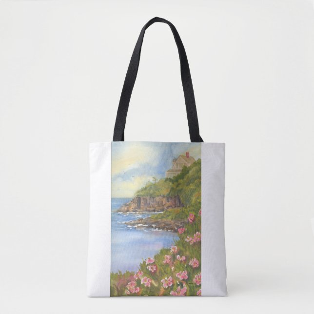 LANDS END ON BAILEY ISLAND MAINE TOTE BAG (Front)