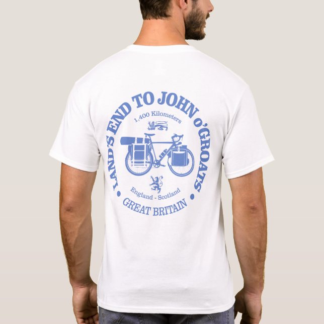 Land's End to John o'Groats (cycling) T-Shirt (Back)