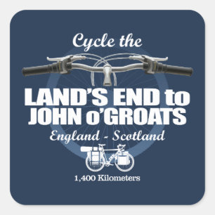 Land's End to John o'Groats (H2) Square Sticker