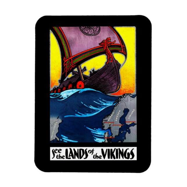 Lands of the Vikings Magnet (Vertical)