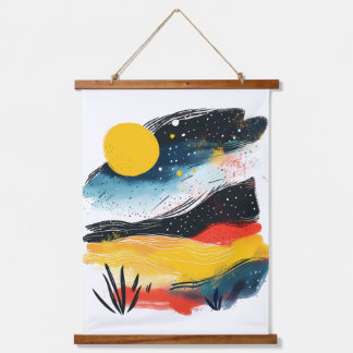 Landsca Wood Topped Wall Tapestry