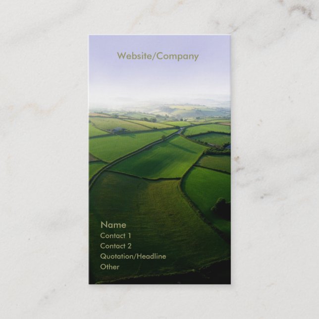 Landscape 001 business card (Front)