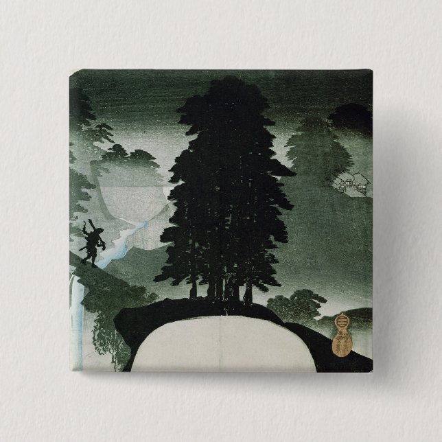 Landscape 15 Cm Square Badge (Front)