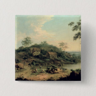 Landscape, 1758 15 cm square badge