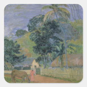 Landscape, 1899 square sticker