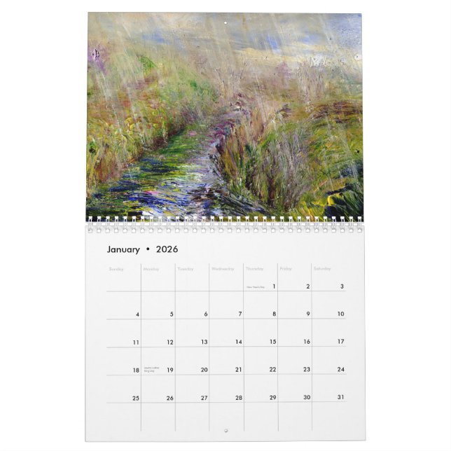 Landscape 2013 calendar of original art by Lark (Jan 2026)