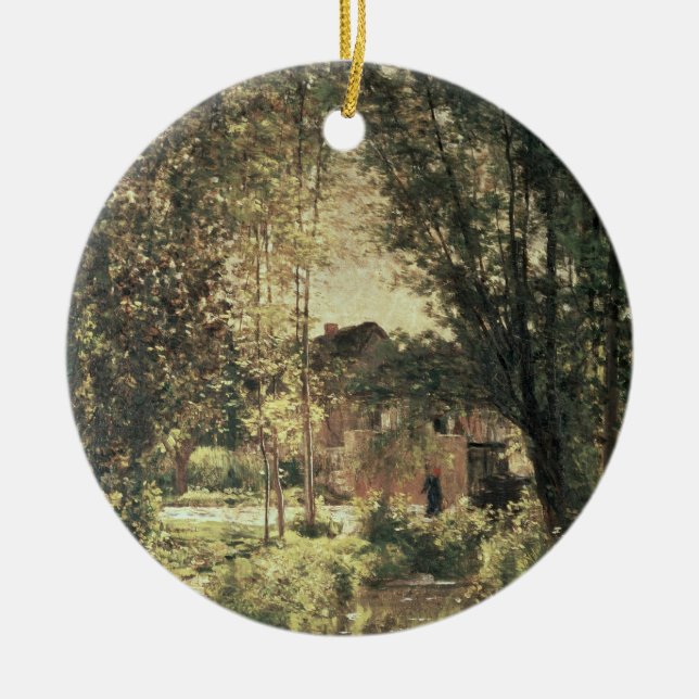 Landscape 2 ceramic tree decoration (Front)