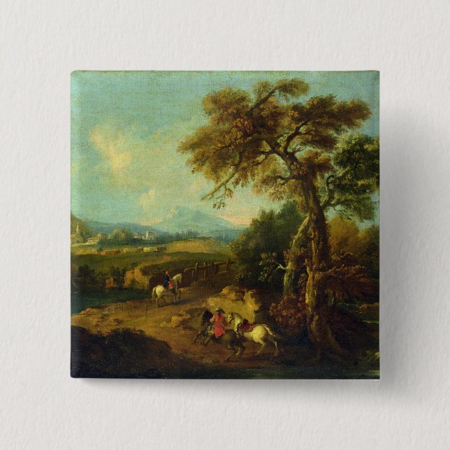Landscape 4 15 cm square badge (Front)