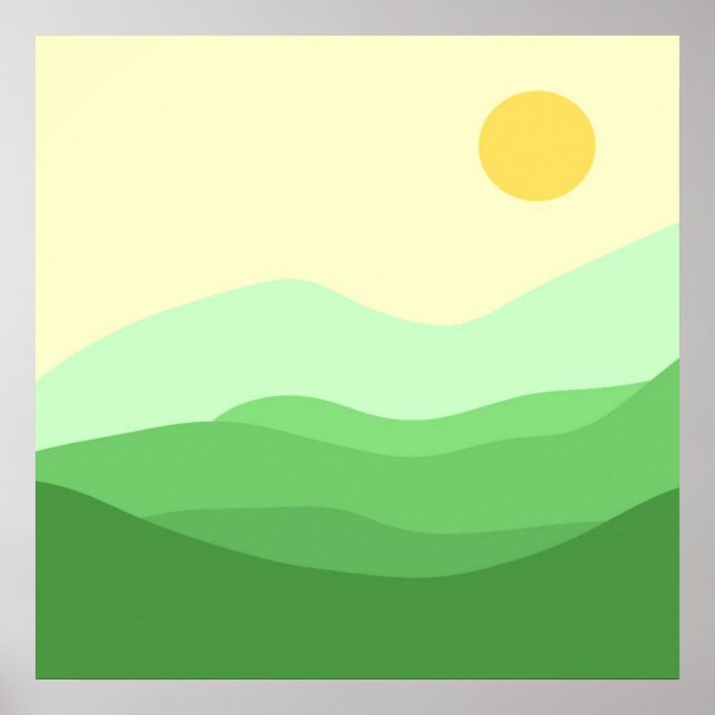 landscape abstract art poster (Front)