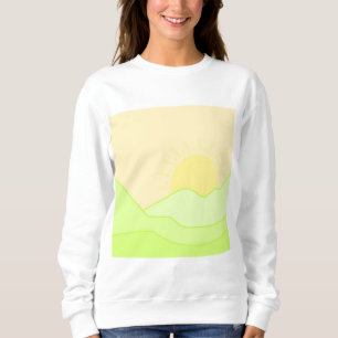 landscape abstract art sweatshirt