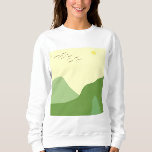 landscape abstract art sweatshirt