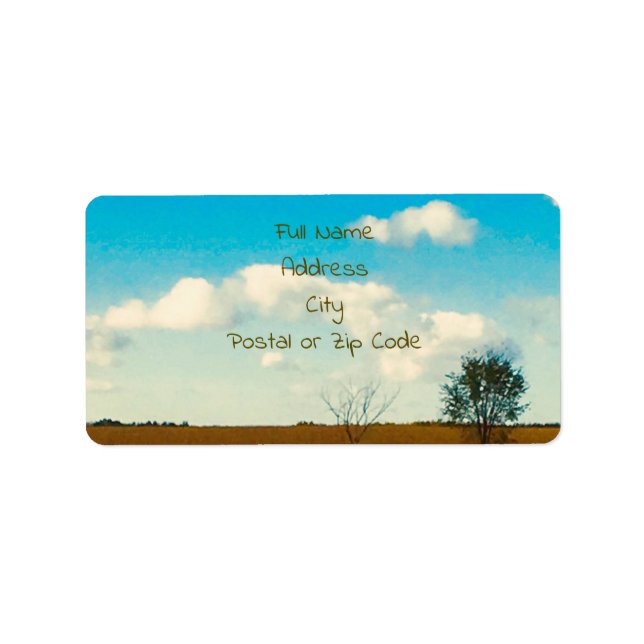 Landscape Address Label (Front)