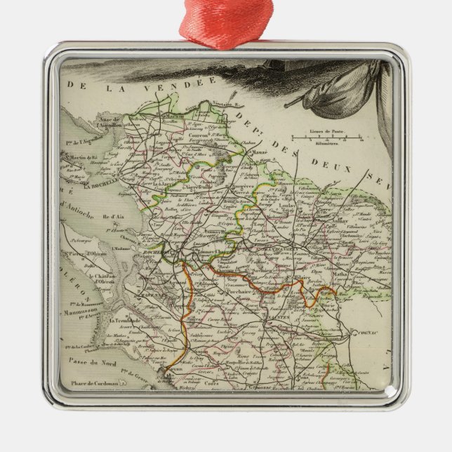 Landscape and Forest Metal Tree Decoration (Front)