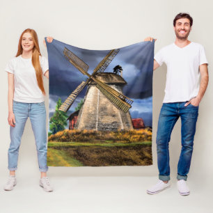 Landscape and Weather in the Netherlands  Drawing Fleece Blanket