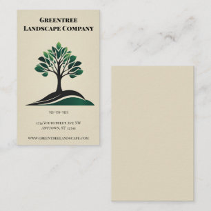 Landscape Arborist Yard Service Tree Service Business Card
