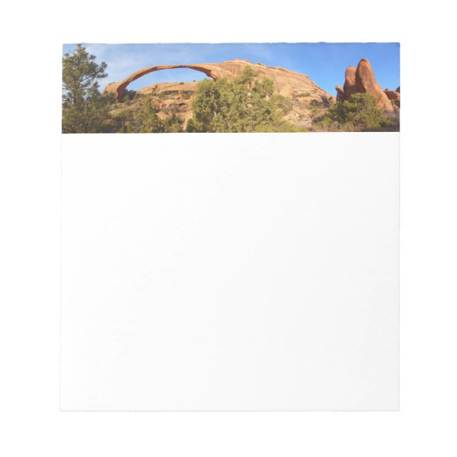 Landscape Arch at Arches National Park Notepad (Front)