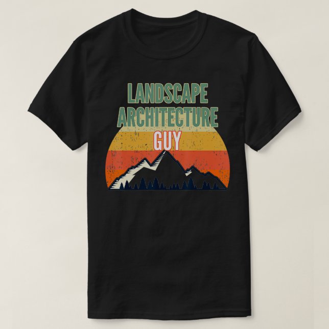 Landscape Architecture Gift for Men, Landscape Arc T-Shirt (Design Front)