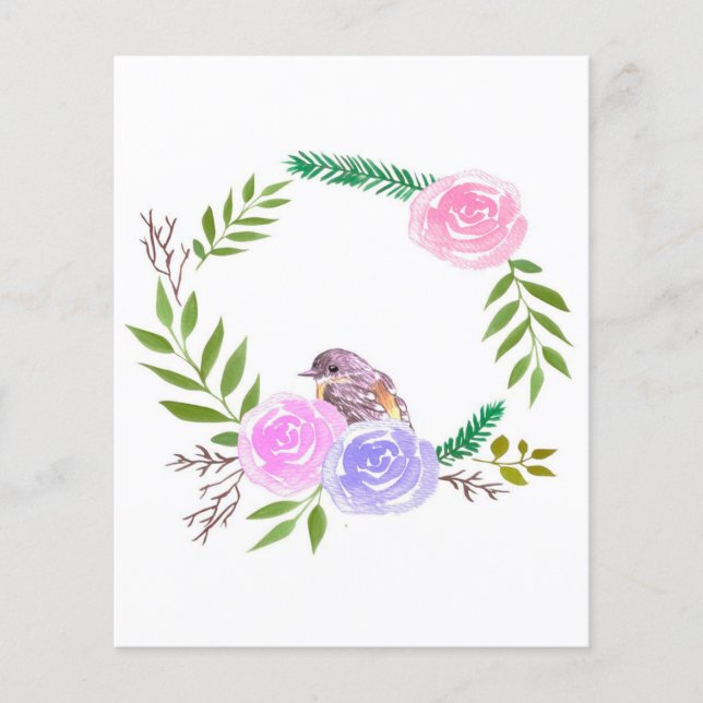 Landscape Art Canvas| Bird Lover Gift|  Colourful Flyer (Front)