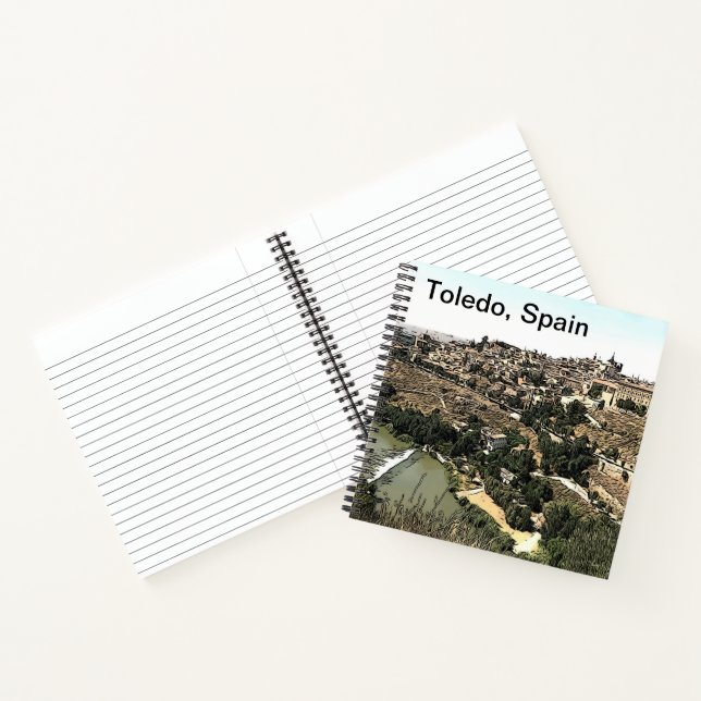 Landscape Art of Toledo, Spain Notebook (Inside)