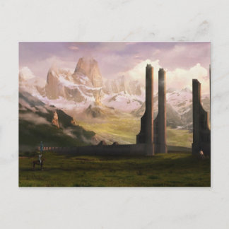 Landscape art postcard