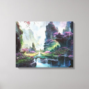 Landscape art Premium Wrapped Canvas (Gloss)