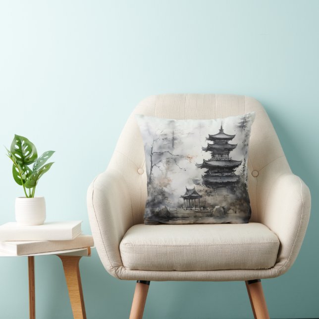 Landscape Asian Traditional Cushion (Chair)