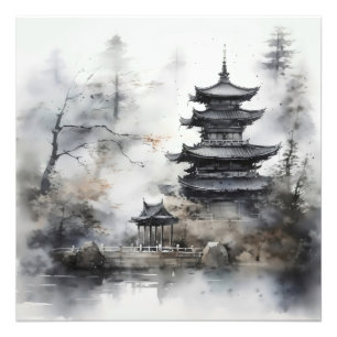 Landscape Asian Traditional Photo Print