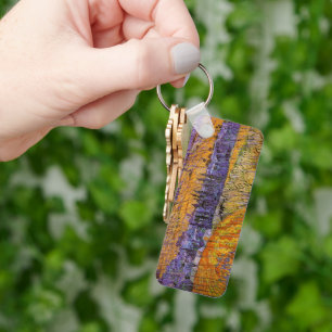 Landscape at Auvers in Rain by Vincent van Gogh Key Ring