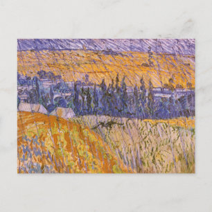 Landscape at Auvers in the Rain, Vincent van Gogh Postcard