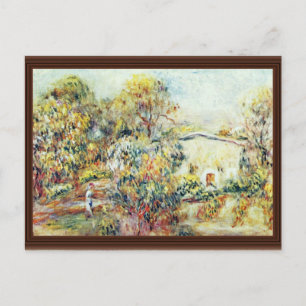 Landscape At Cagnes By Pierre-Auguste Renoir Postcard