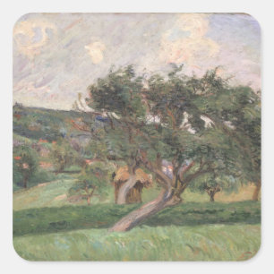 Landscape at Damiette, c.1890 (oil on canvas) Square Sticker