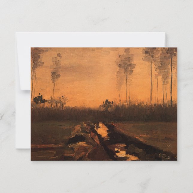 Landscape at Dusk by Vincent van Gogh (Front)