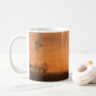 Landscape at Dusk by Vincent van Gogh Coffee Mug