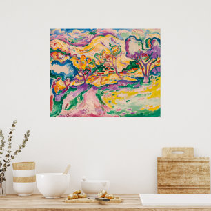 Landscape at La Ciotat Georges Braque Poster