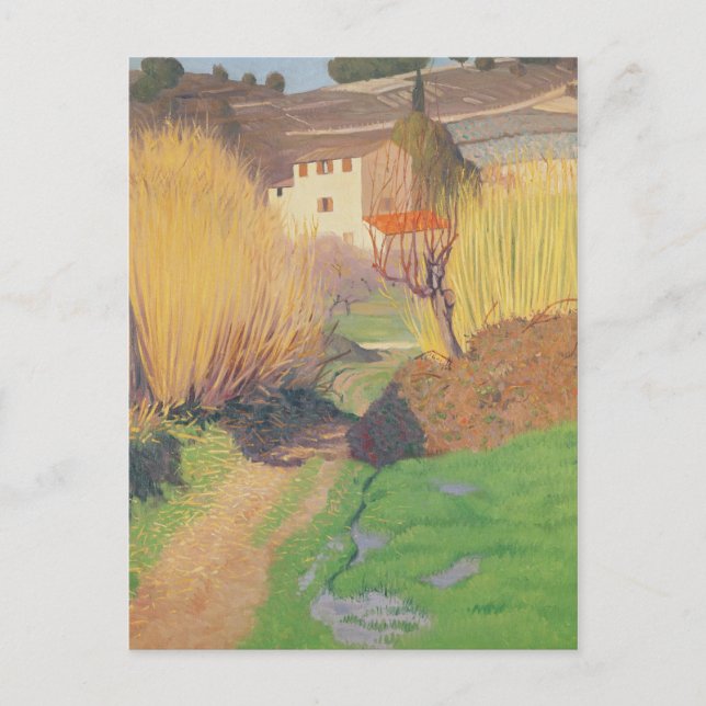 Landscape at Lagnes, 1921 Postcard (Front)