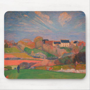 Landscape at Le Pouldu by Gauguin: Mouse Mat