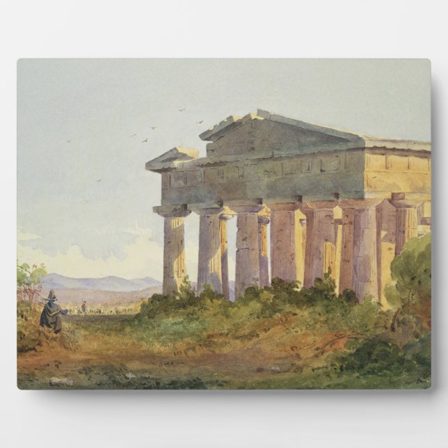 Landscape at Paestum (w/c on paper) Plaque (Front)