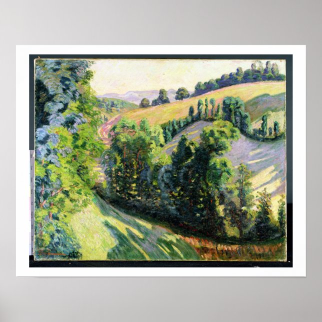 Landscape at Pontgibaud, c.1895 (oil on canvas) Poster (Front)