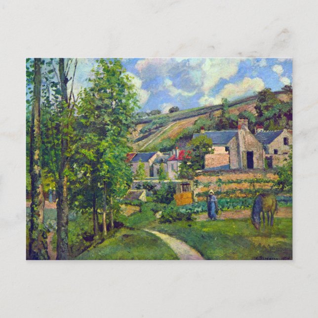 Landscape at Pontoise by Camille Pissarro Postcard (Front)
