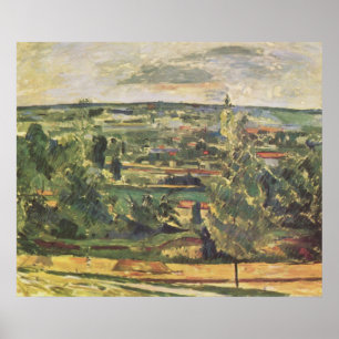 Landscape at the Jas-de-Bouffan - Paul Cezanne Poster