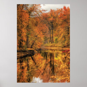 Landscape - Autumn in New Jersey Poster