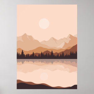 Landscape background wall art