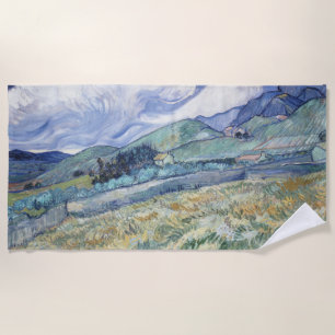 Landscape Behind Saint-Paul Vincent van Gogh Beach Towel